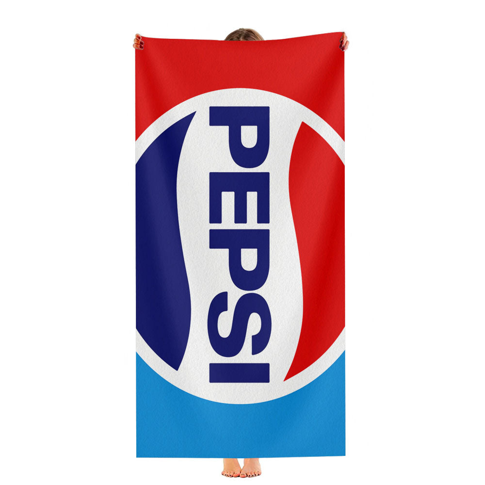 Pepsi Logo 1982 Ultra-Soft Luxury Bathroom Towels