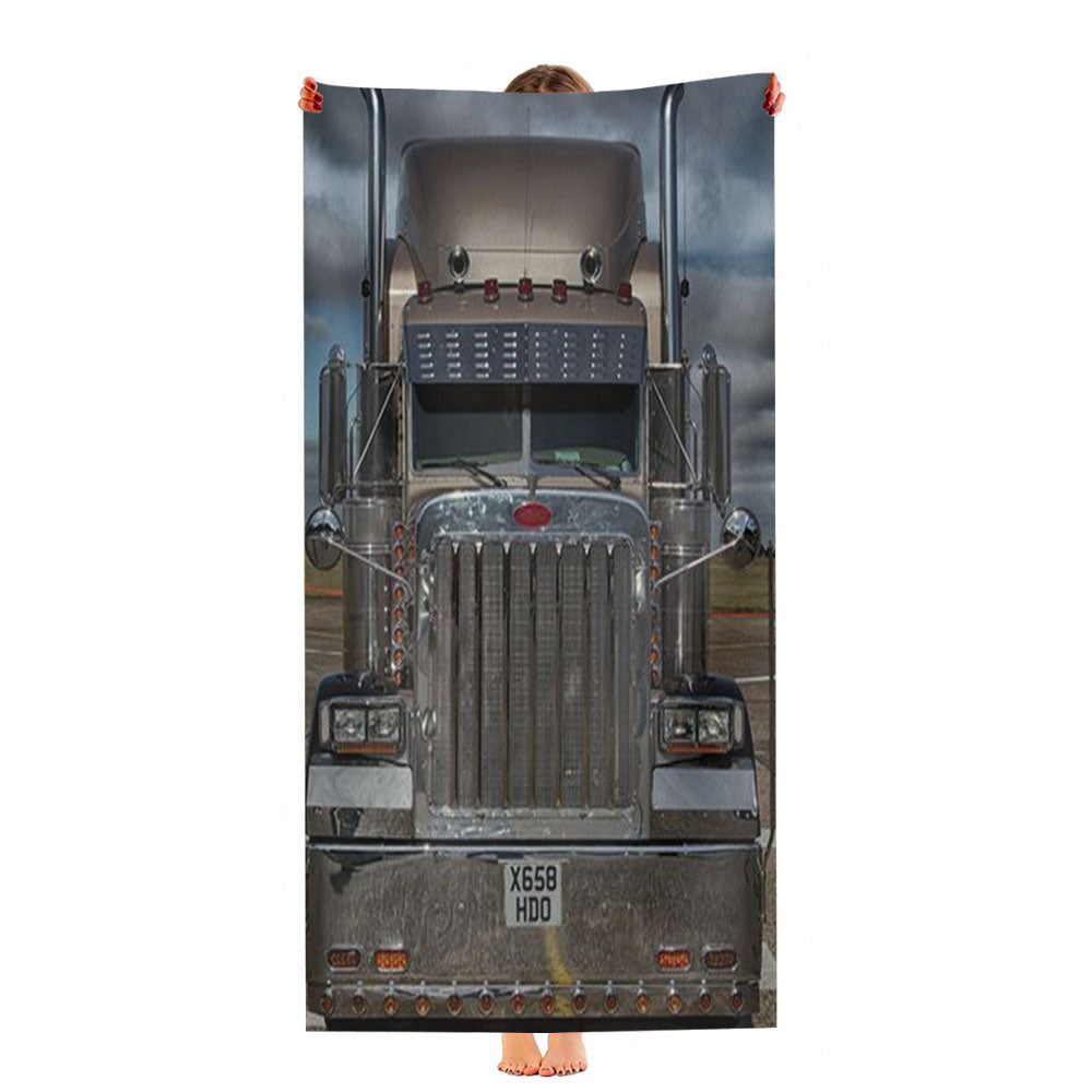 Peterbilt Truck 2 Ultra-Soft Luxury Bathroom Towels