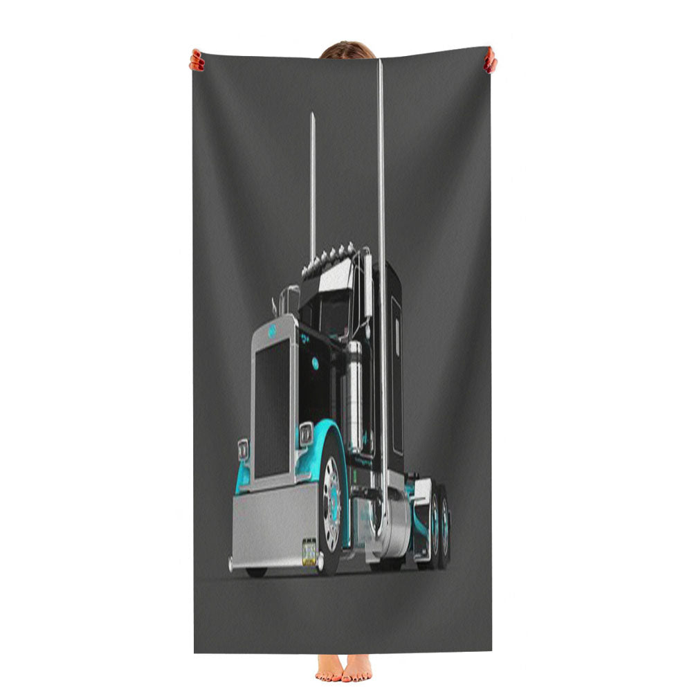 Peterbilt Truck 3 Ultra-Soft Luxury Bathroom Towels