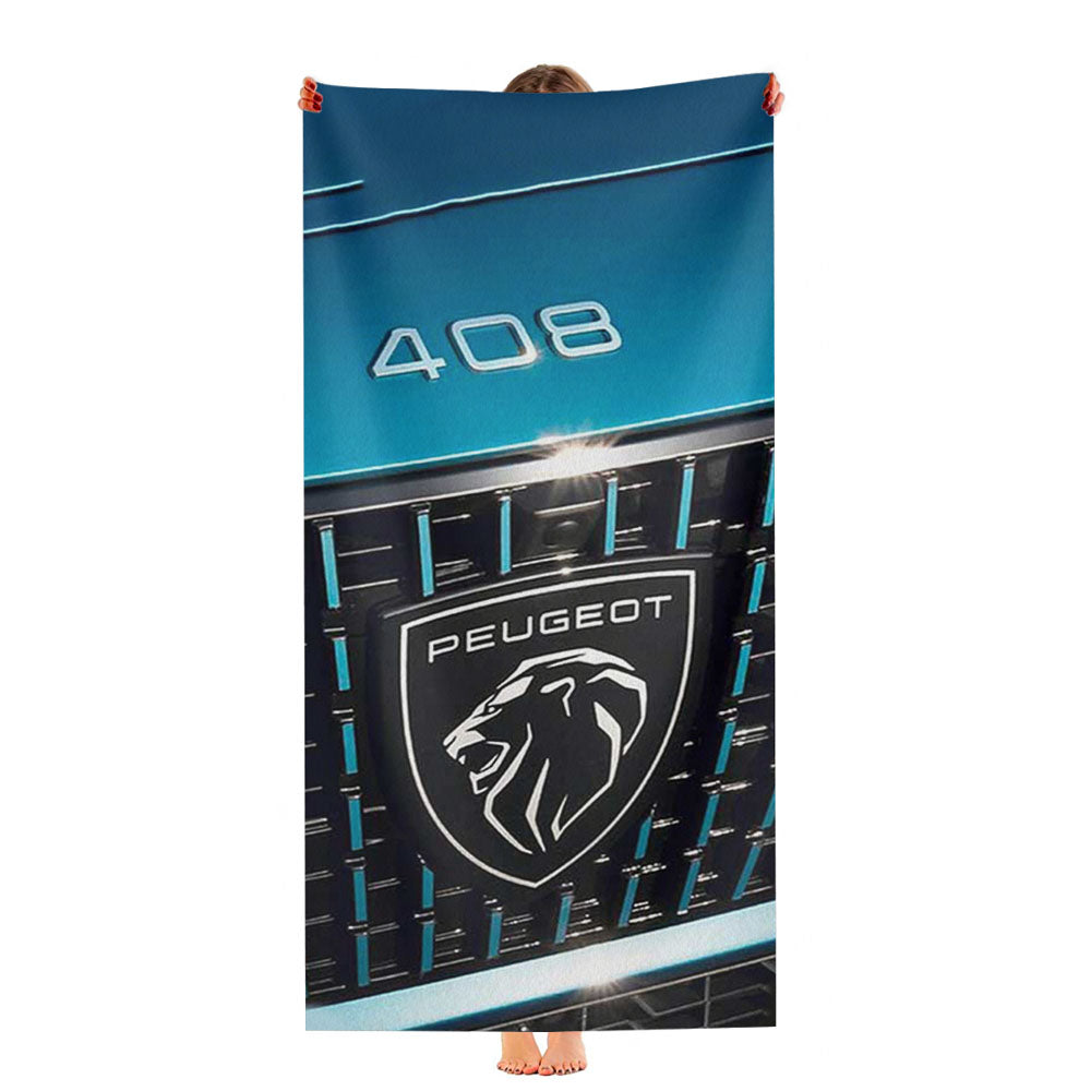 Peugeot Symbol Logo Ultra-Soft Luxury Bathroom Towels