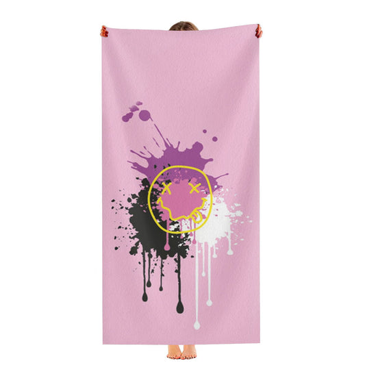 Pink Graffiti - Skate Aesthetic Ultra-Soft Luxury Bathroom Towels