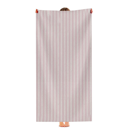 Pink Striped Pattern Ultra-Soft Luxury Bathroom Towels