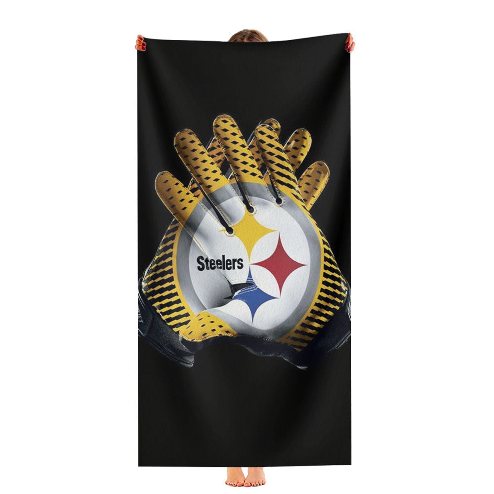 Pittsburgh Steelers 4 Ultra-Soft Luxury Bathroom Towels