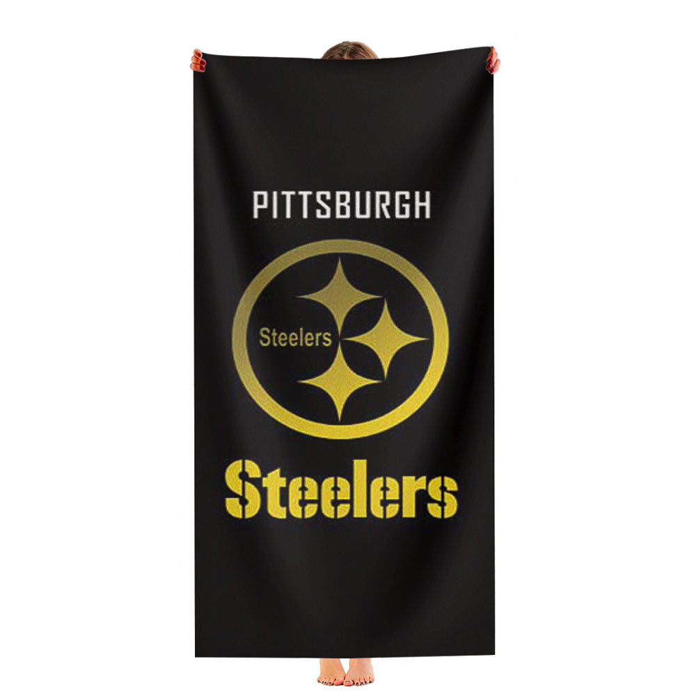 Pittsburgh Steelers Gold Fade Ultra-Soft Luxury Bathroom Towels