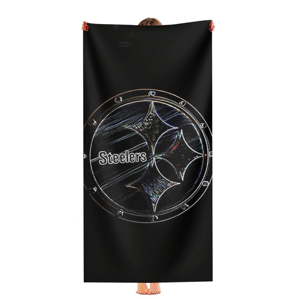 Pittsburgh Steelers Rusty Logo Ultra-Soft Luxury Bathroom Towels