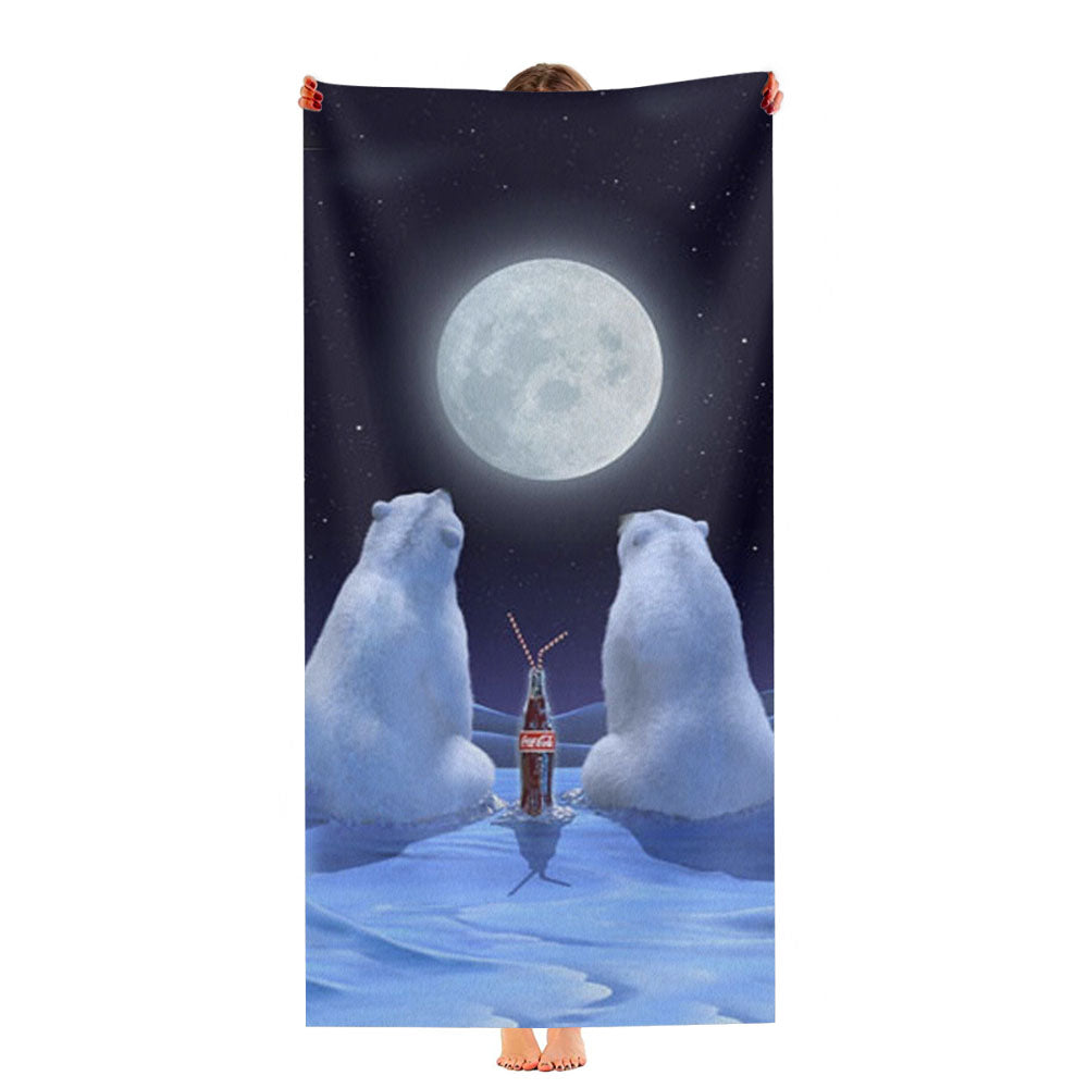 Polar Bears Coca Cola Ultra-Soft Luxury Bathroom Towels