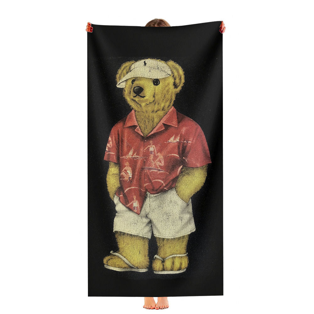 Polo Bear Beach Shirt Ultra-Soft Luxury Bathroom Towels