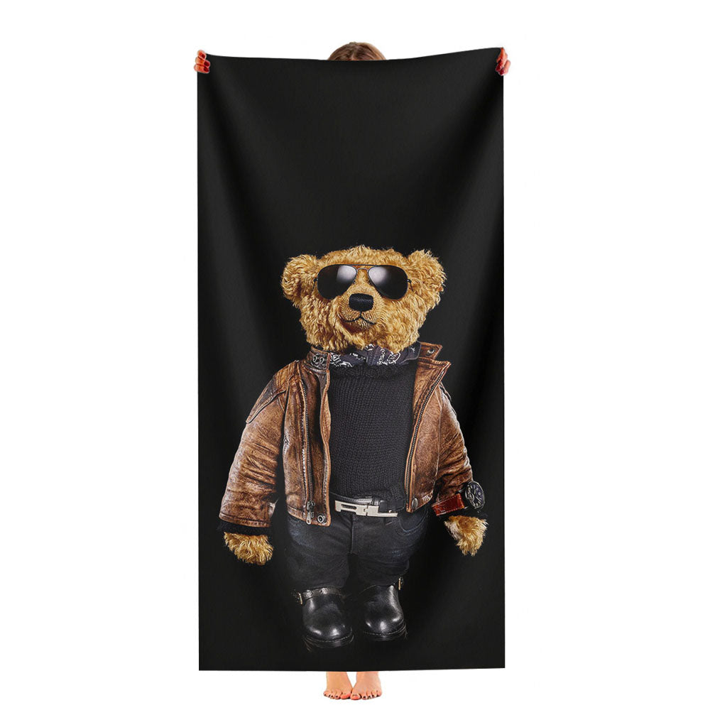 Polo Bear Black Ultra-Soft Luxury Bathroom Towels