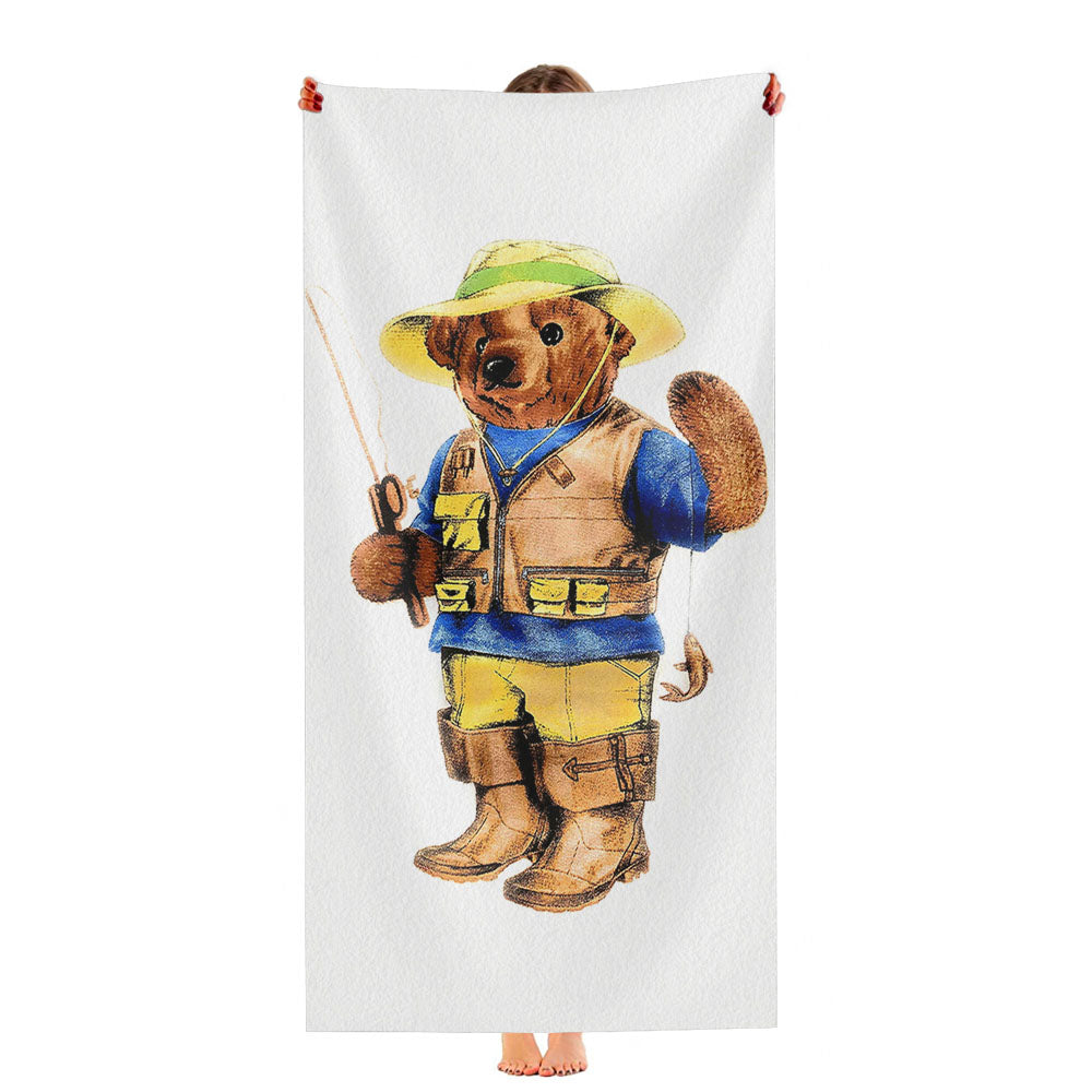 Polo Bear Fishing Ultra-Soft Luxury Bathroom Towels