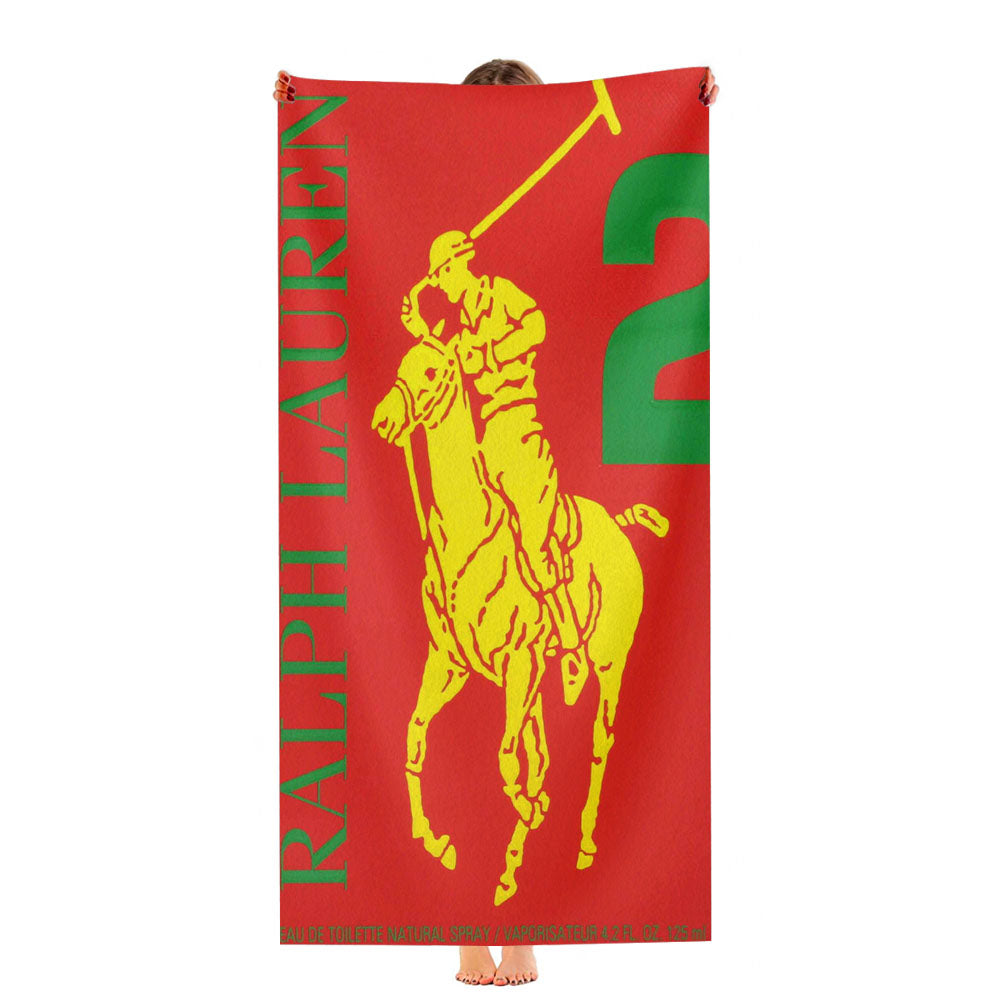 Polo Ralph Lauren Big Pony 2 Red Parfume Ultra-Soft Luxury Bathroom Towels
