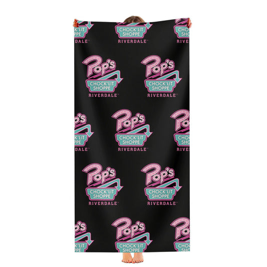 Pops Chock Lit Shoppe Riverdale Pattern Ultra-Soft Luxury Bathroom Towels