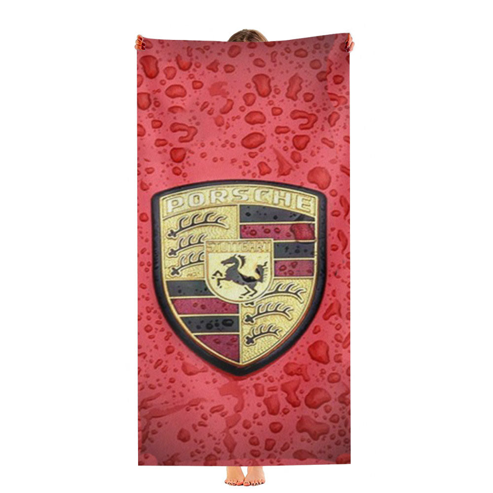 Porsche Car Logo Ultra-Soft Luxury Bathroom Towels