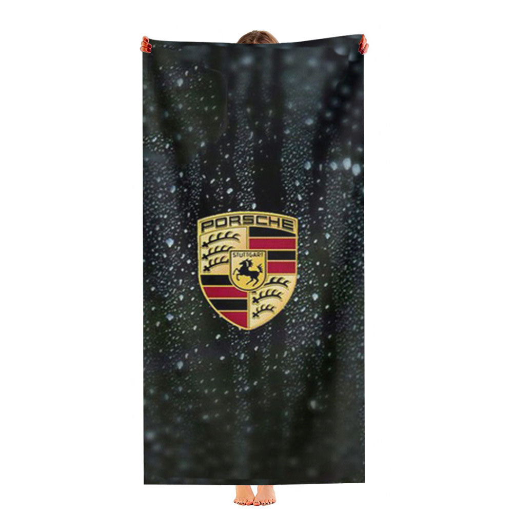 Porsche Logo Ultra-Soft Luxury Bathroom Towels