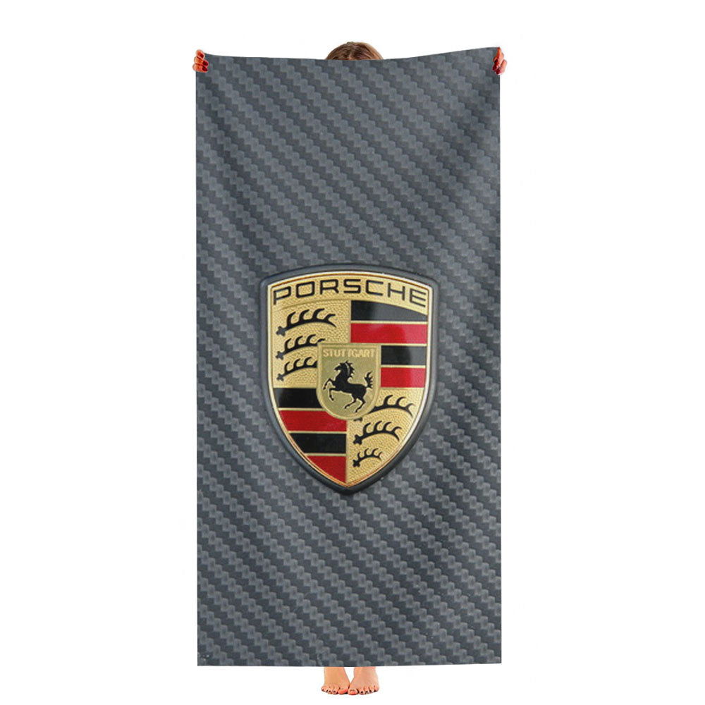 Porsche Logo Fiber Ultra-Soft Luxury Bathroom Towels