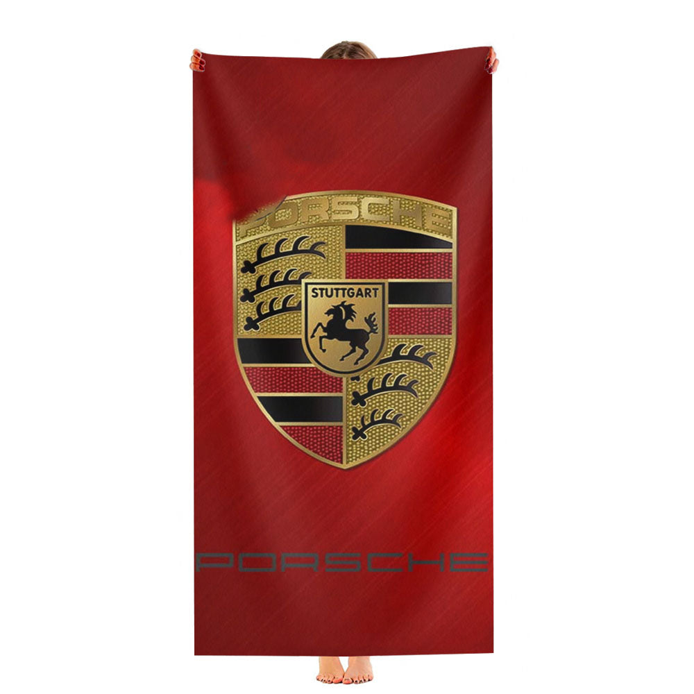 Porsche Red Design Ultra-Soft Luxury Bathroom Towels