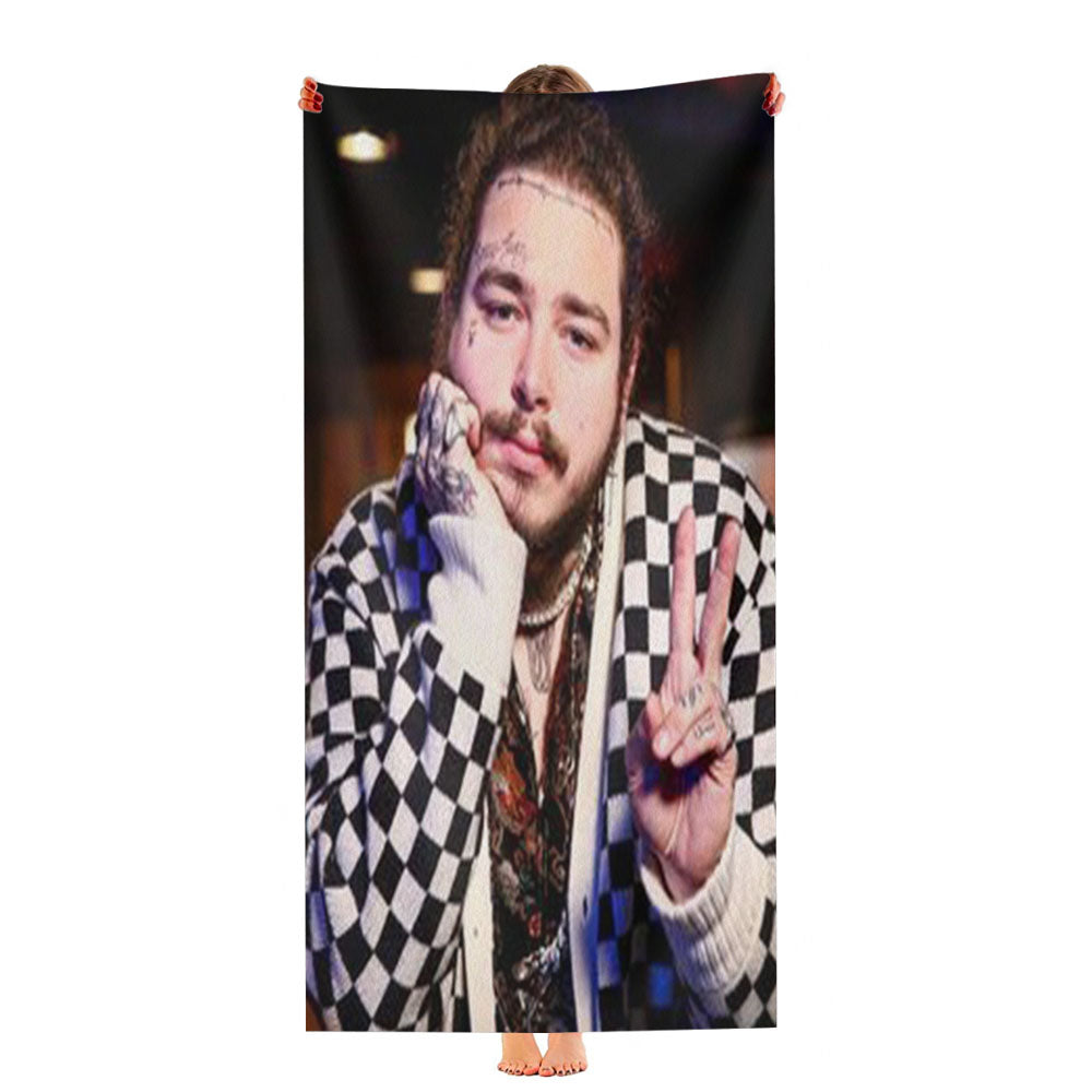 Post Malone Peace Ultra-Soft Luxury Bathroom Towels