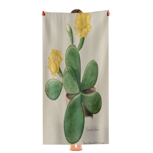 Prickly Pear Cactus Ultra-Soft Luxury Bathroom Towels