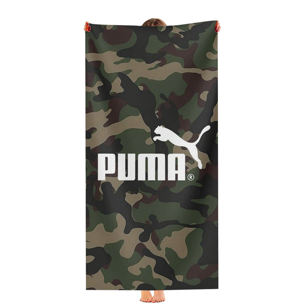 Puma Chamo Pattern Ultra-Soft Luxury Bathroom Towels