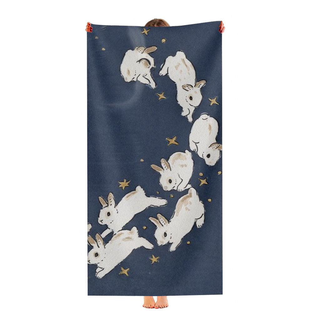 Rabbits Run Ultra-Soft Luxury Bathroom Towels