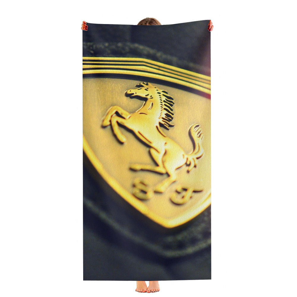 Racing Cars Ferrari Badge Ultra-Soft Luxury Bathroom Towels