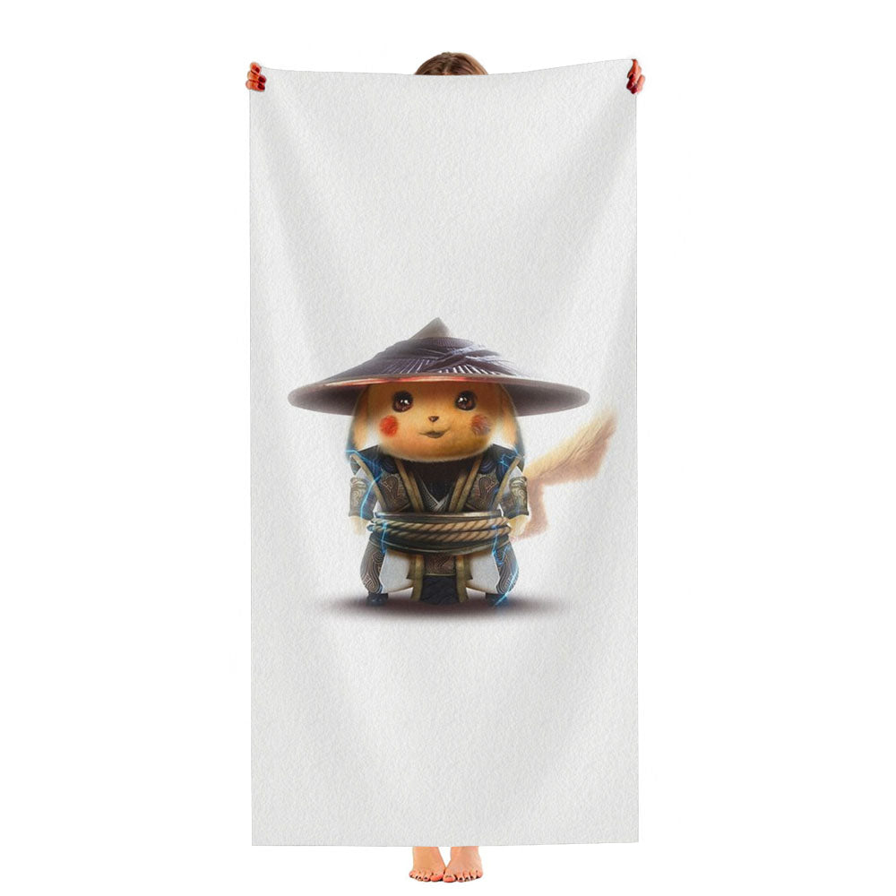 Raidchu Raiden Mortal Kombat X Pikachu Ultra-Soft Luxury Bathroom Towels