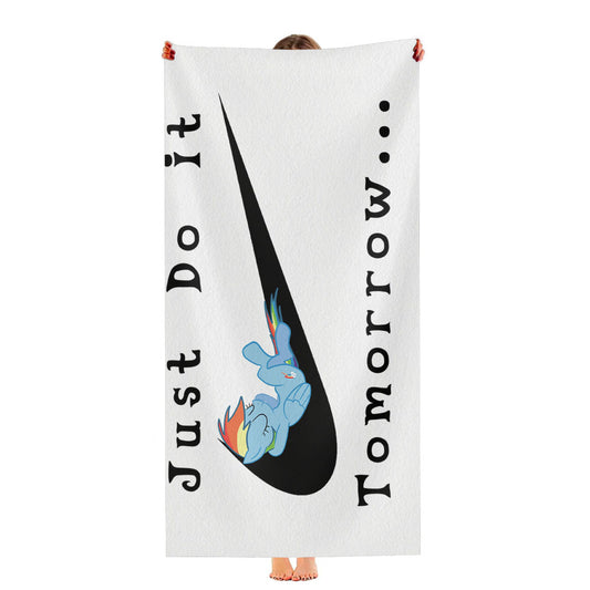 Rainbow Dash Nike Just Do It Ultra-Soft Luxury Bathroom Towels