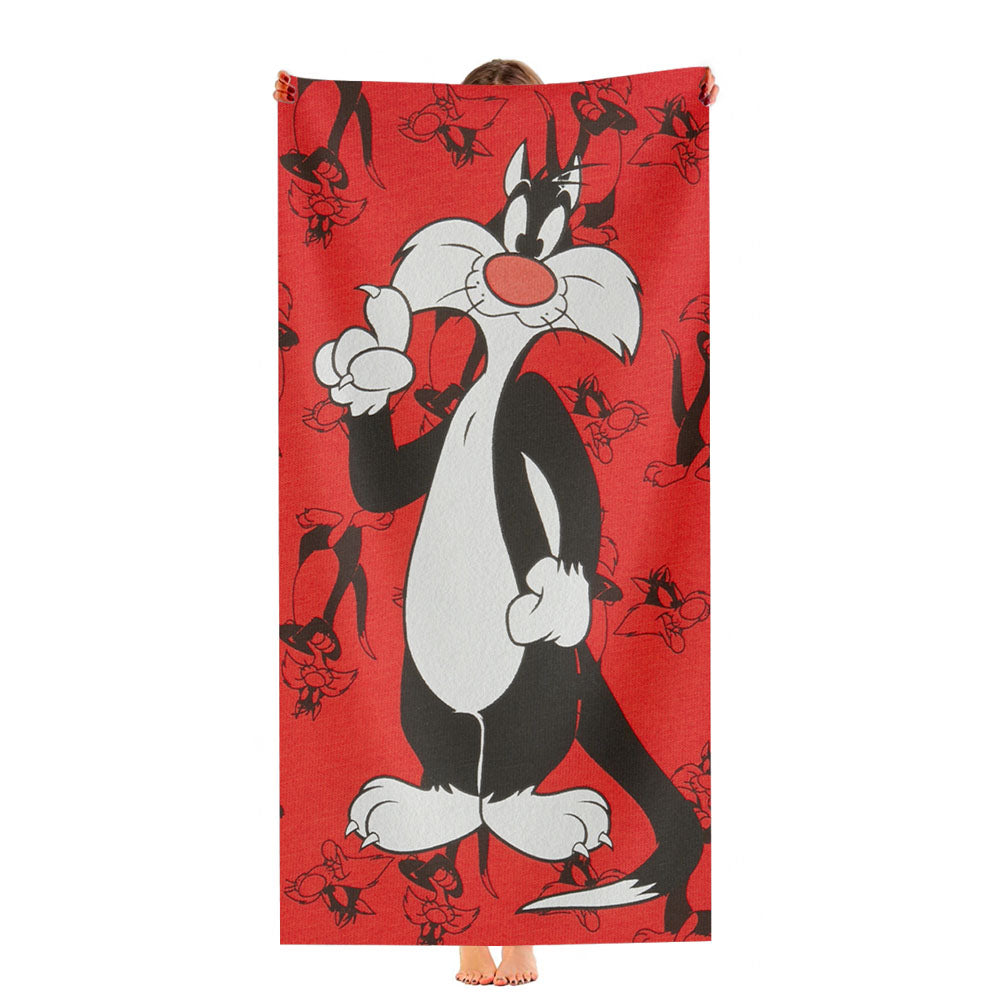 Red Pattern Sylvester Ultra-Soft Luxury Bathroom Towels