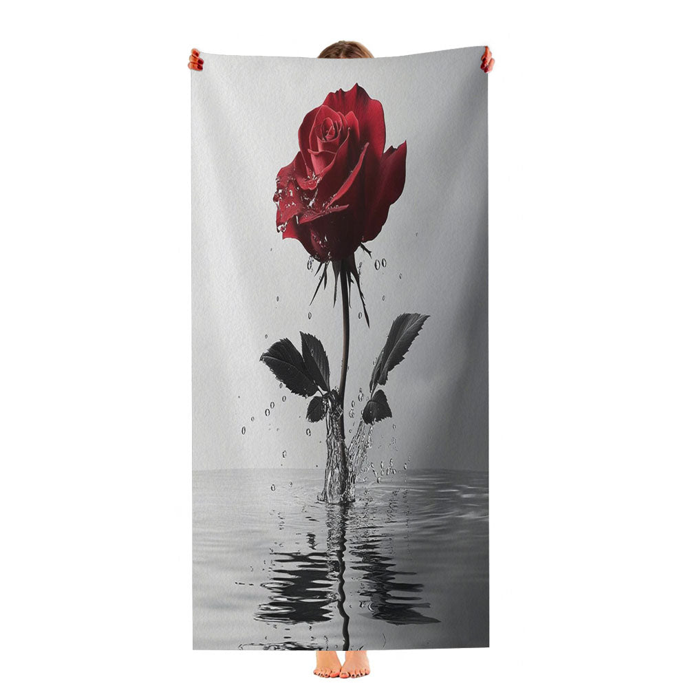 Red Rose Ultra-Soft Luxury Bathroom Towels