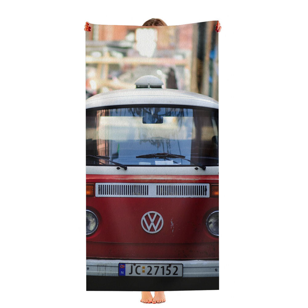 Red Volkswagen Ultra-Soft Luxury Bathroom Towels