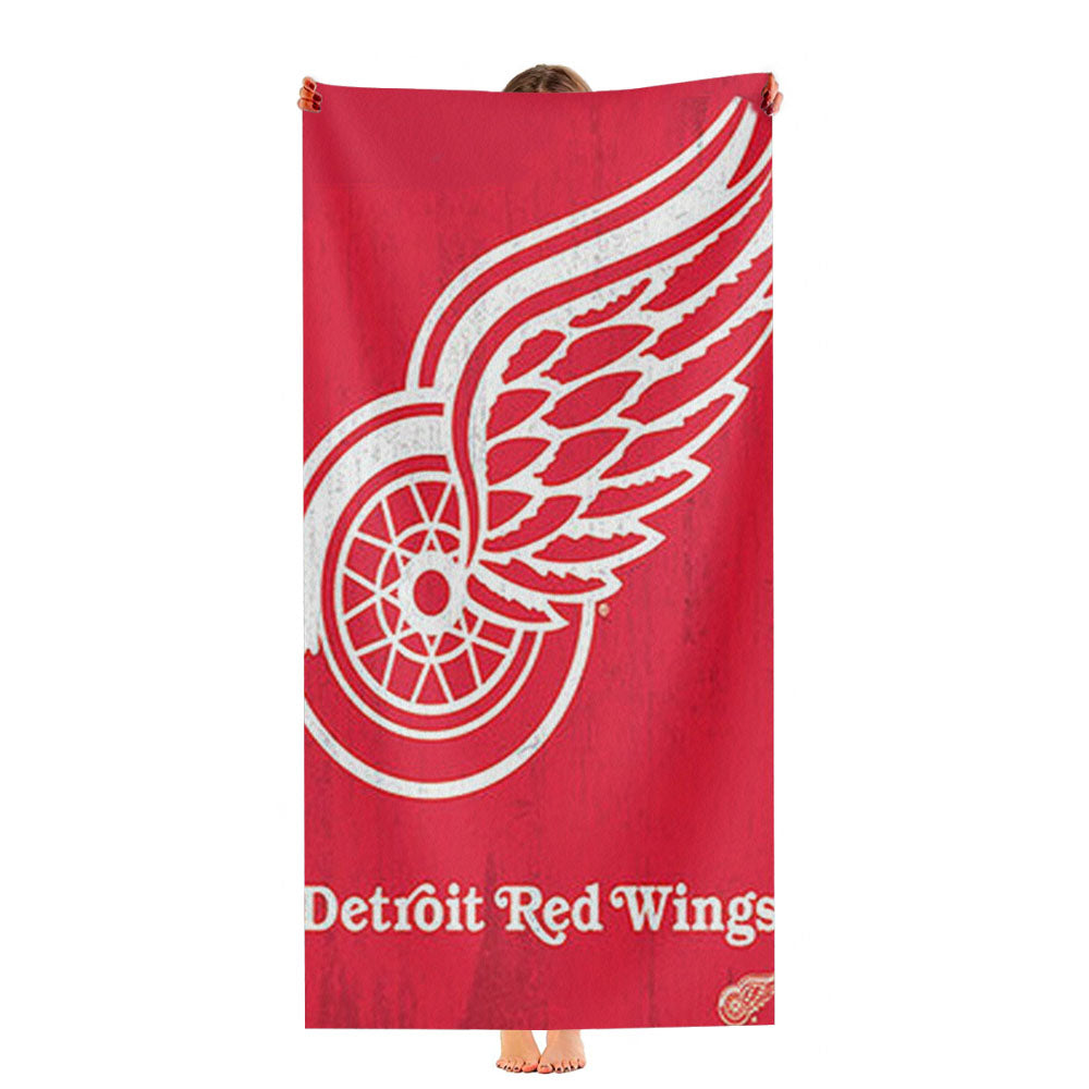 Red Wings Logo Ultra-Soft Luxury Bathroom Towels