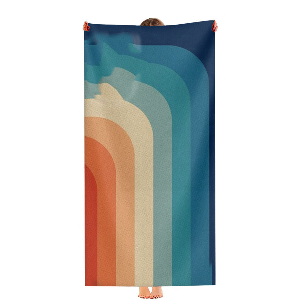 Retro 70S Color Palette Ultra-Soft Luxury Bathroom Towels