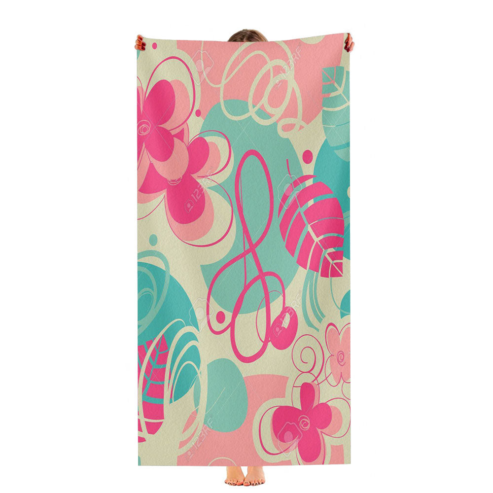 Retro Pattern Stock Ultra-Soft Luxury Bathroom Towels