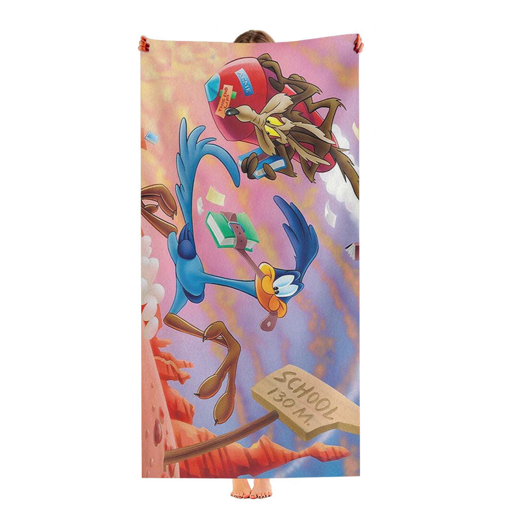 Road Runner Looney Tunes Ultra-Soft Luxury Bathroom Towels