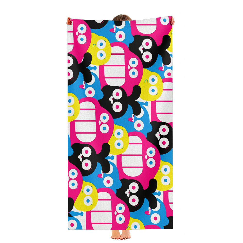 Ronda Cartoon Network Pattern Ultra-Soft Luxury Bathroom Towels