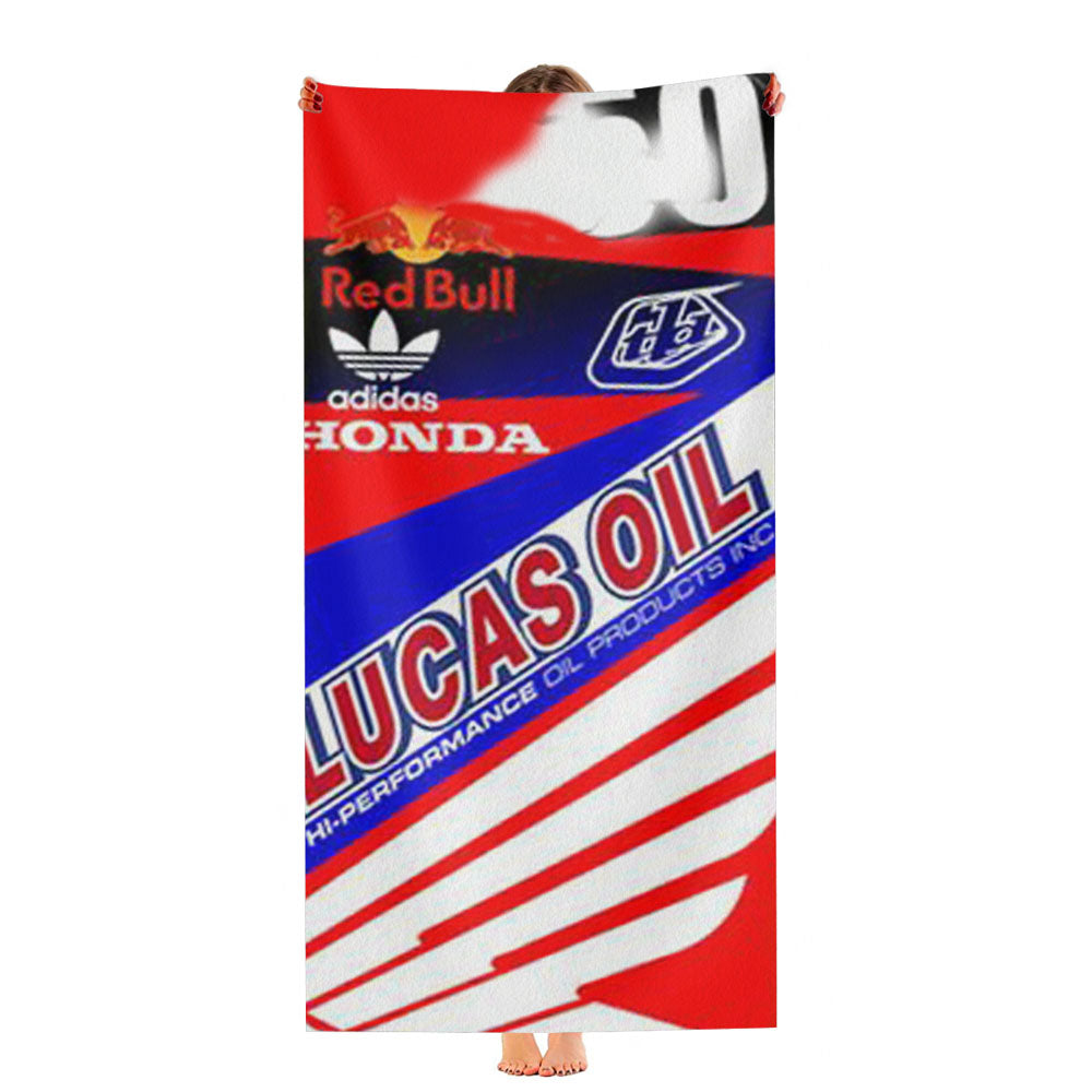 Ryan Villopoto Honda Tld Motocross Ultra-Soft Luxury Bathroom Towels