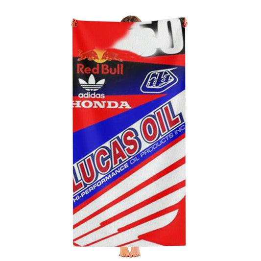 Ryan Villopoto Honda Tld Motocross Ultra-Soft Luxury Bathroom Towels