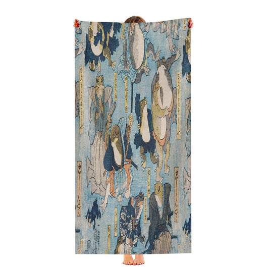 Samurai Frogs Ultra-Soft Luxury Bathroom Towels