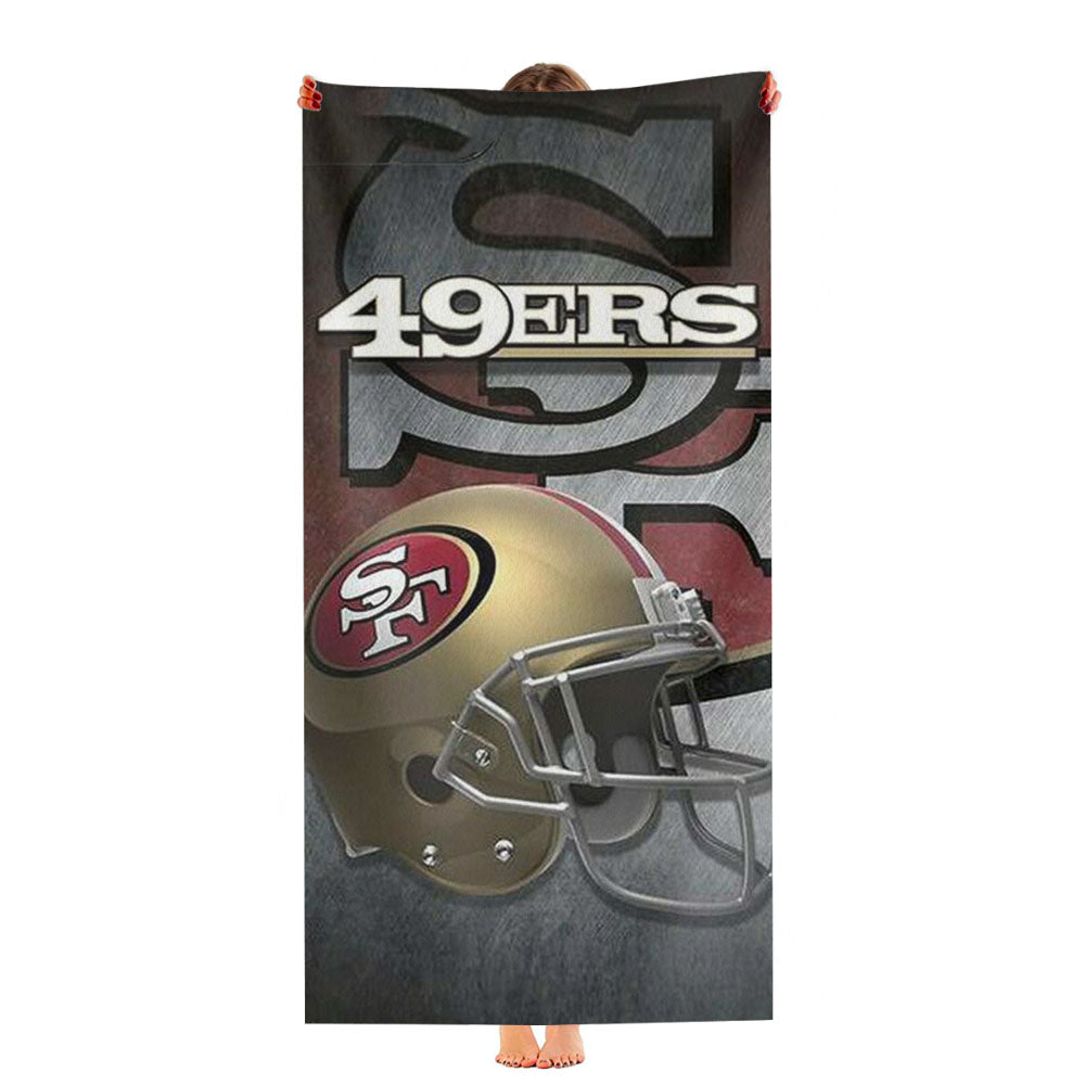 San Francisco 49Ers Helmet Ultra-Soft Luxury Bathroom Towels