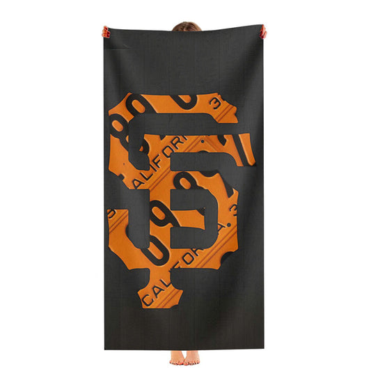San Francisco Giants Baseball Vintage Logo Ultra-Soft Luxury Bathroom Towels