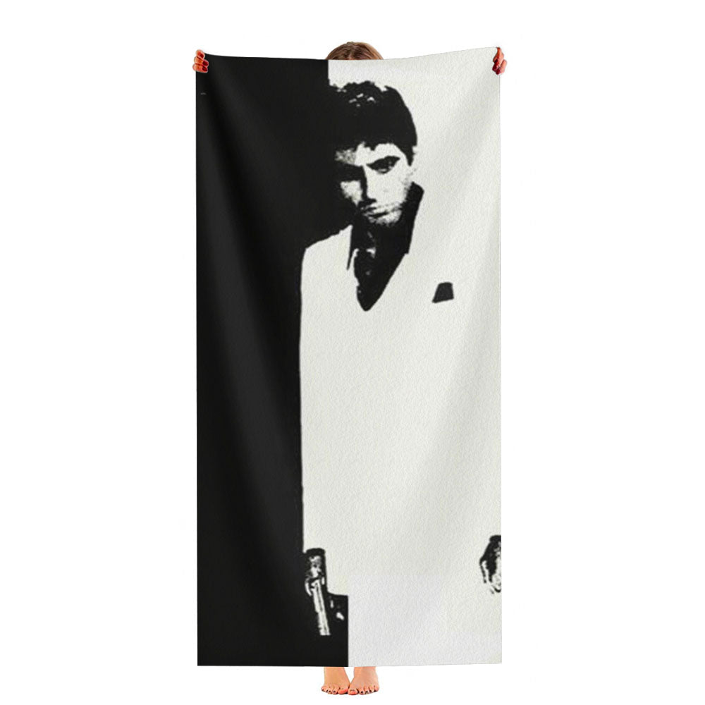 Scarface Black N White Ultra-Soft Luxury Bathroom Towels