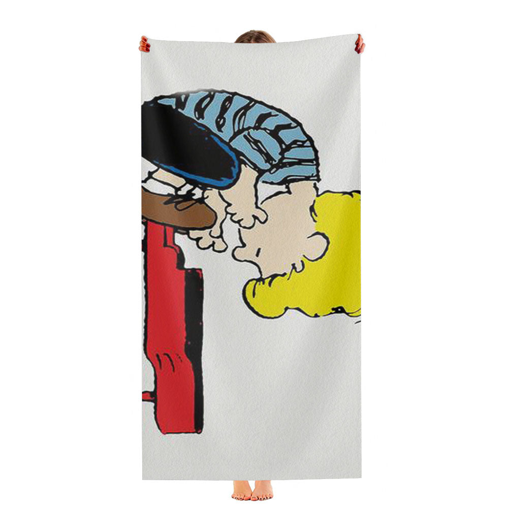 Schroeder On Piano Peanuts Ultra-Soft Luxury Bathroom Towels