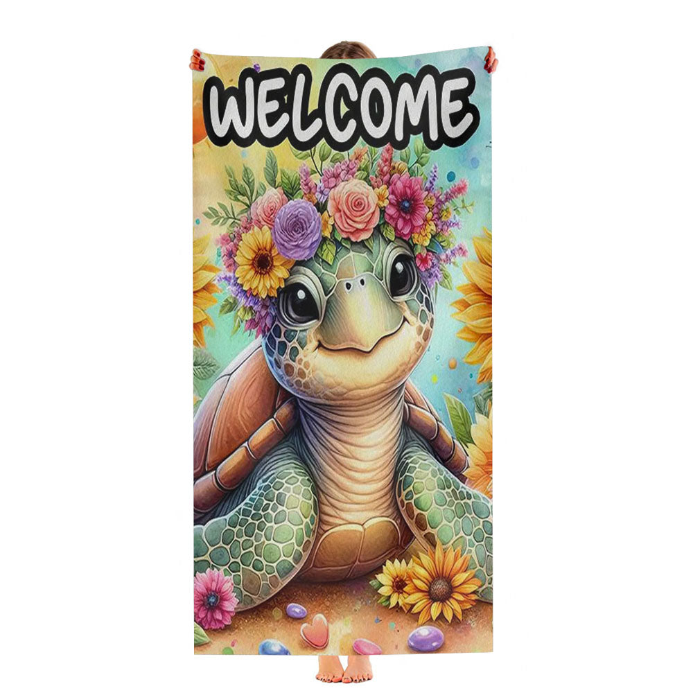 Sea Turtle Ultra-Soft Luxury Bathroom Towels
