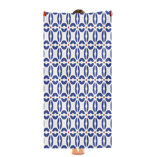 Seamless Art Style Wallpaper Design Pattern Ultra-Soft Luxury Bathroom Towels