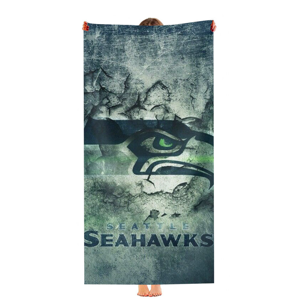 Seattle Seahawks Ultra-Soft Luxury Bathroom Towels
