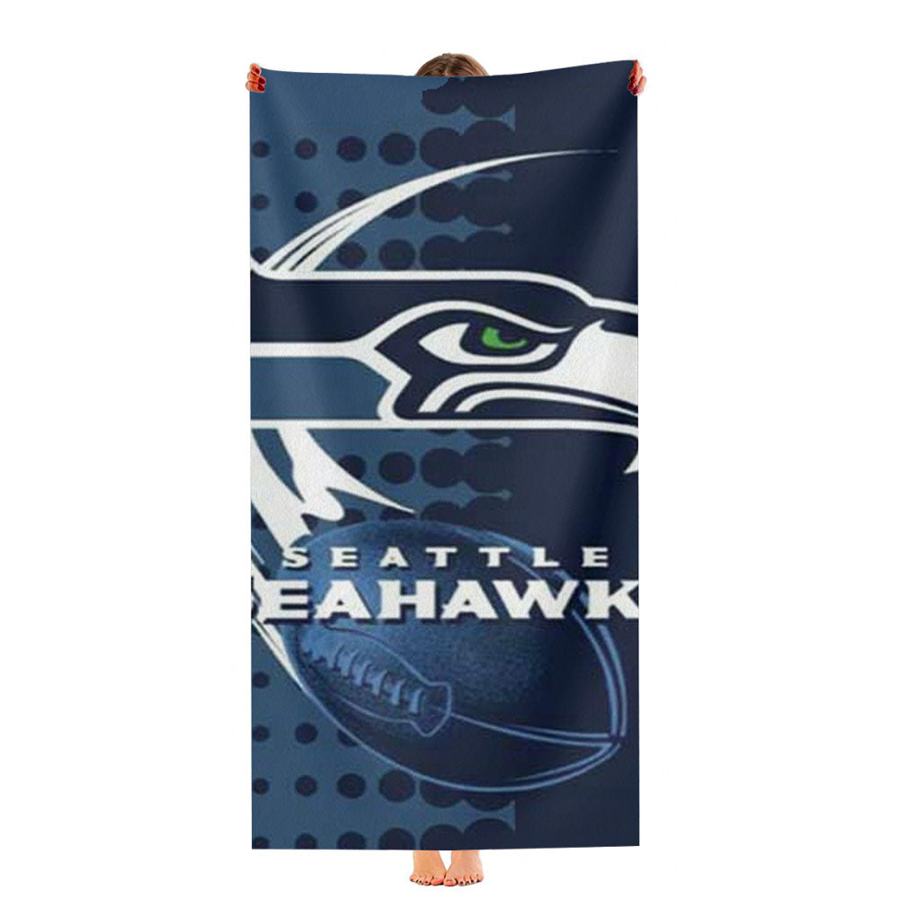Seattle Seahawks Over Dots Ultra-Soft Luxury Bathroom Towels