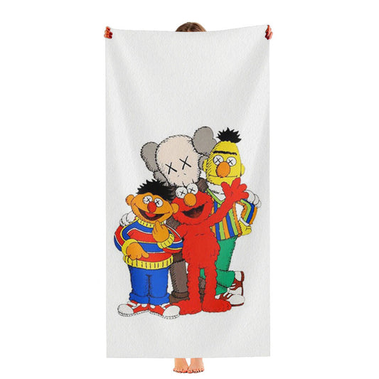 Sesame Street X Kaws Ultra-Soft Luxury Bathroom Towels