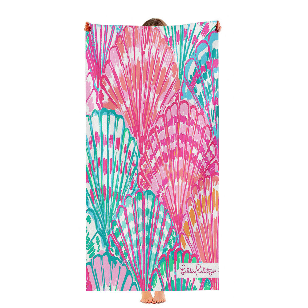 Shell Pattern Lilly Pulitzer Ultra-Soft Luxury Bathroom Towels