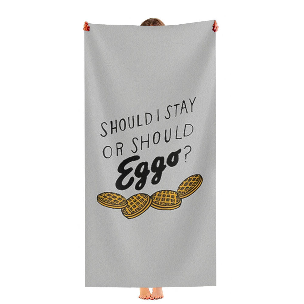 Should I Stay Or Should I Eggo Ultra-Soft Luxury Bathroom Towels