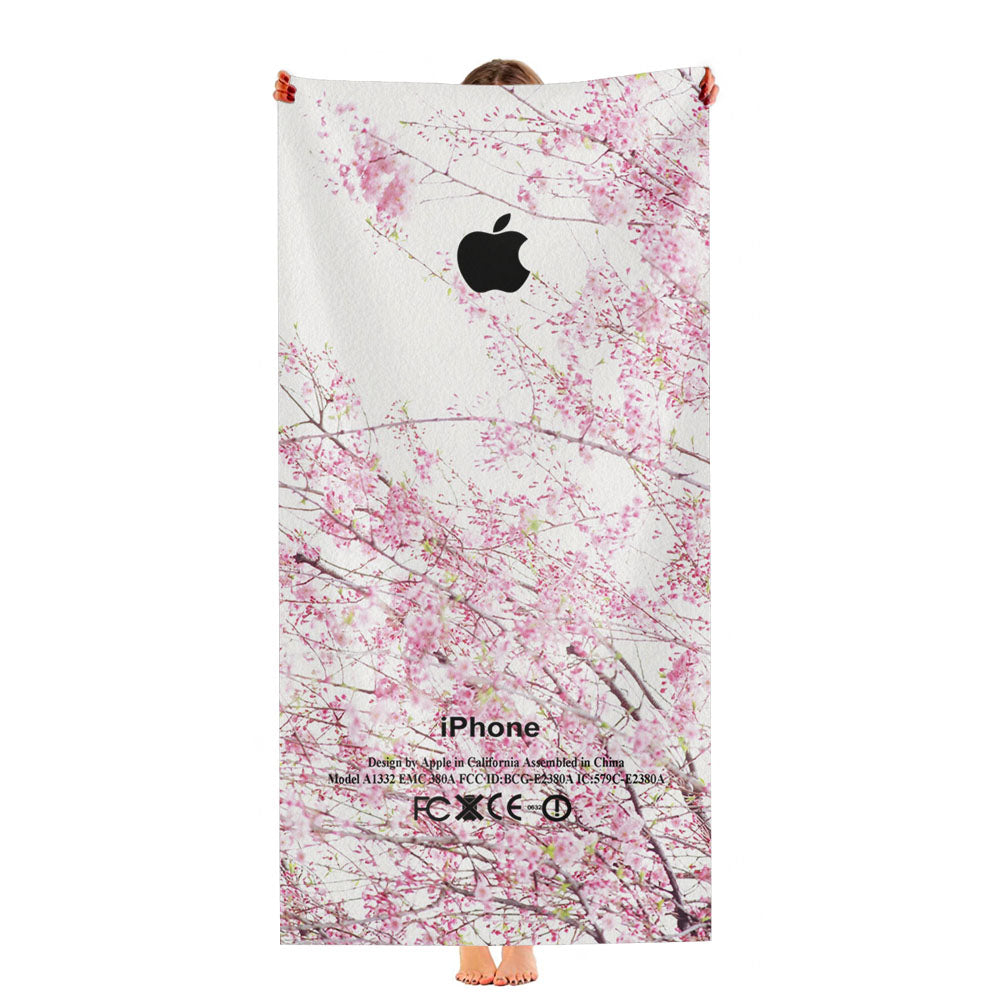 Skin Artistic Floral Design Ultra-Soft Luxury Bathroom Towels