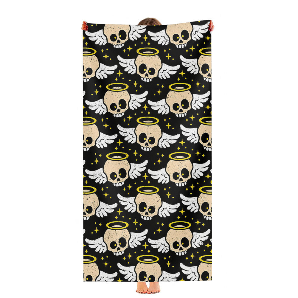 Skull Angel Cute Pattern Ultra-Soft Luxury Bathroom Towels
